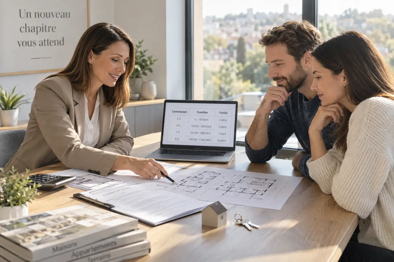 Commission d’agence immobilière : calcul, tranches et forfaits à comparer