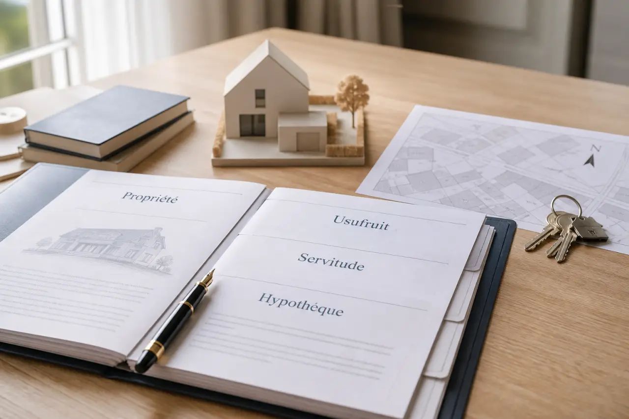 Propriété, usufruit, servitude, hypothèque : comprendre les droits réels immobiliers sans confusion