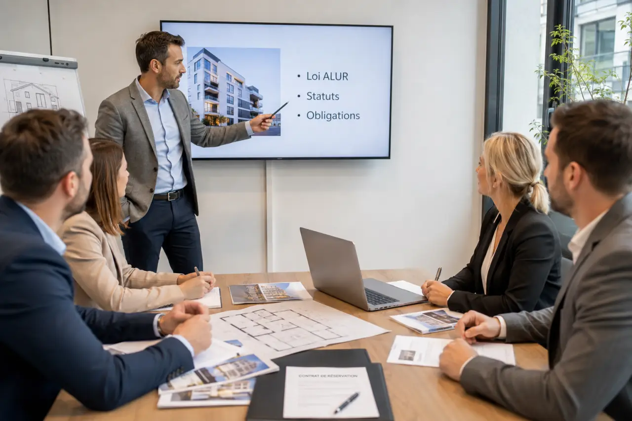 Formation commercial immobilier : loi ALUR, statuts et obligations à connaître