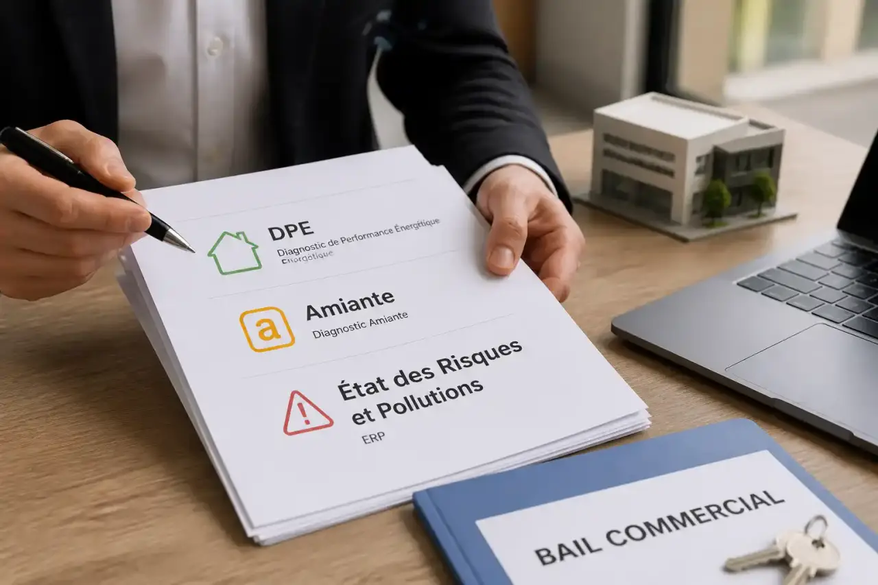 DPE, amiante, état des risques : les diagnostics à vérifier avant de signer un bail commercial