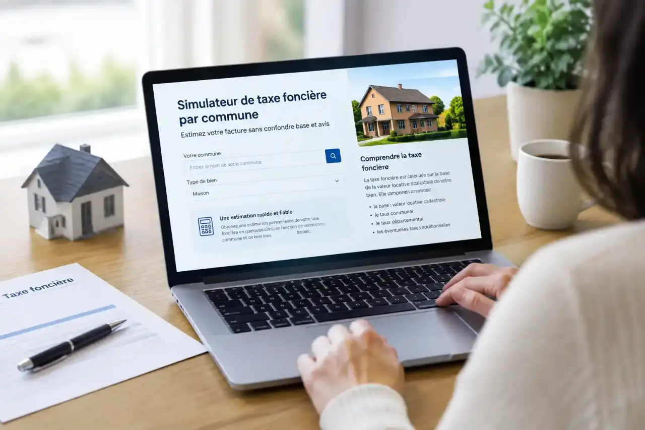 Simulateur de taxe foncière par commune : estimez votre facture sans confondre base et avis