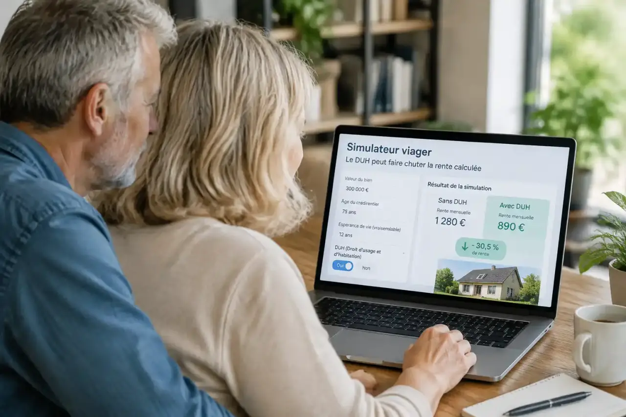 Simulateur viager : le DUH peut faire chuter la rente calculée